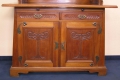 Foto 5: Großer konischer Jugendstil Buffet-Schrank, in Nußbaum, Fabrikantenmöbel, museale Qualität