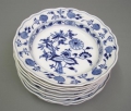 Foto 1: 8 x Meissen Porzellan Suppenteller, um 1850 bzw. ab 1888 gemarkt