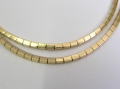 Foto 2: Zweireihige Art Deco Kette, 750er Gold