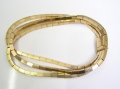 Dreireihiges Art Deco Armband, 750er Gold