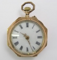 Damen-Taschenuhr, um 1900, 585er Gold