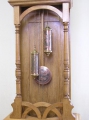 Foto 3: Große beschnitzte Jugendstil Standuhr, um 1910, Eiche