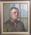 Foto 1: Rudolf Gudden (1863-1935): Porträt eines Generals, Öl Gemälde, Original-Aufkleber zu Provenienz, Nachlass Hermann Gudden