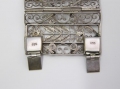 Foto 3: Breites, filigran durchbrochenes Silber Jugendstil Armband / Armreif