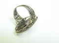 Foto 2: Filigran durchbrochener Silber Jugendstil Ring