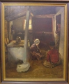 Foto 1: Rudolf Gudden (1863-1935): holländisches Interieur / Genrebild, Motiv aus Volendam, signiertes Öl Gemälde, datiert 1891