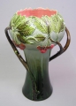 Foto 2: Große Jugendstil Majolika Vase, Julius Dressler, Biela bei Bodenbach (Böhmen), 1900-1930