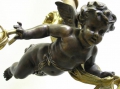 Foto 3: Bronze Putto Stablampe, Ende 19. Jahrhundert, Frankreich