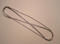 Foto 2: Lange silberne Kordel-Kette