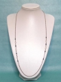 Foto 1: Lange silberne Kordel-Kette