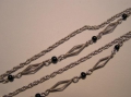 Foto 3: Lange silberne Kordel-Kette