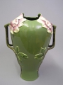 Große Jugendstil Majolika Vase, Julius Dressler, Biela bei Bodenbach (Böhmen), 1900-1930