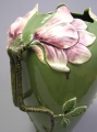 Foto 2: Große Jugendstil Majolika Vase, Julius Dressler, Biela bei Bodenbach (Böhmen), 1900-1930