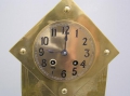 Foto 3: Messing Tisch-Uhr, um 1910, Wiener Werkstätten