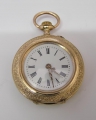 Damen-Taschenuhr, um 1900, 585er Gold