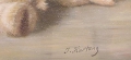 Foto 3: Carl Reichert (1836 Wien -1918 Graz): Tierbild - Dackel in Jägerstube, Öl Gemälde, Signatur Pseudonym J. Hartung