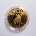 Foto 5: Konvolut Gedenkmünzen, 3 Stück: Europa-ECU / Europa Taler, 1999-2000, Kupfer-Nickel vergoldet / 999er Silber