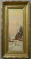 Foto 2: Elisabeth Reinecke attr.: Jahreszeitenbilder, Pendants Öl Landschafts-Gemälde, um 1900
