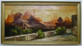 Öl Gemälde: Panorama Stadt Orient, um 1900