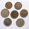 Foto 2: 7 x Münzen Tschechoslowakei, Ungarn, Österreich, 2-25 Heller, 2 Groschen, 200 Kronen, von 1894 bis 1936