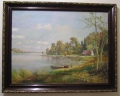 Wilhelm Maaß (1895 geboren): See-Landschaft, Öl Gemälde, um 1920