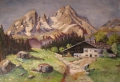 Foto 2: Ernst Richard Graul (1905 geboren): Berg Watzmann am Königsee in Berchtesgaden, Öl Gemälde, datiert 1957