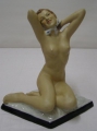 Foto 1: Strobach-König: Art Deco Keramik-Figur - Frauenakt