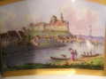 Foto 3: Biedermeier Porzellan Ansichten-Tasse: Meissen, Blick auf Albrechtsburg, gemarkt Meißen, Anfang 19. Jahrhundert