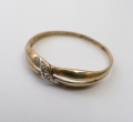 Foto 4: Ringe mit Steinen: Diamant, Koralle, 333er Gold