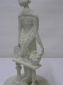 Foto 3: Art Deco Frauen-Skulptur, Alabaster
