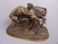 Pierre Jules Mène (1810-1879): Pferdepaar, Bronze, Frankreich