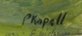 Foto 3: Paul Kapell (1876-1943): weiblicher Halbakt im Park, signiertes Öl Gemälde, von 1923