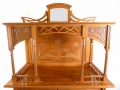 Foto 2: Jugendstil Aufsatz-Vertiko, in Nussbaum