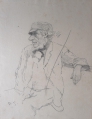 Foto 9: Rudolf Gudden (1863-1935): 6 x Blatt Porträt- und Genre-Zeichnungen / Gemälde-Vorstudie zu Blokkie Makers, Bleistift und Kohle