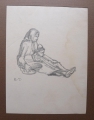 Foto 4: Rudolf Gudden (1863-1935): 6 x Blatt Kinder-Zeichnungen / orientalische Personenstudien, Bleistift, Entstehungsort Holland - Volendam / Marokko