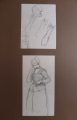 Foto 1: Rudolf Gudden (1863-1935): 5 x Blatt Personenstudien / Genre-Entwürfe, mit 7 Zeichnungen, Bleistift, Entstehungsort Holland