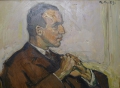 Foto 2: Rudolf Gudden (1863-1935): Künstler-Selbstporträt, signiertes Öl Gemälde, Datierung 1929