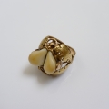Ring, um 1900, 585er Gold, mit Grandeln