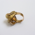 Foto 3: Ring, um 1900, 585er Gold, mit Grandeln