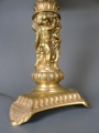 Foto 3: Große figürliche Jugendstil Tischlampe, in gegossener Bronze