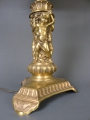 Foto 6: Große figürliche Jugendstil Tischlampe, in gegossener Bronze