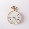 Foto 1: Herren-Taschenuhr, um 1900, 18 Karat / 750er Gold