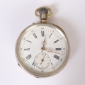 Foto 1: Silber Herren-Taschenuhr, um 1900, Duval, F.R. Froitzheim - Uhrmacher Cöln