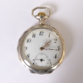 Herren-Taschenuhr, um 1900, 800er Silber, Schweiz, La Chaux-de-Fonds, "Bonne"