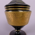 Foto 3: Leo Moser: Jugendstil Glas Deckelpokal / Bonbonniere, Karlsbad, 1914-25