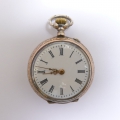 Foto 1: Damen-Taschenuhr, um 1900, 800er Silber