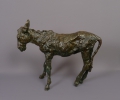 Hans Gerdes (1906-1979): Esel, sehr große Bronze Tier-Plastik, Künstler-Monogramm, datiert 1971, Guss Friedrich Haufe
