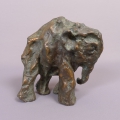 Hans Gerdes (1906-1979): Elefant, signierte Bronze Tier-Plastik