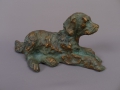 Hans Gerdes (1906-1979): Hund, Bronze Tier-Plastik, Guss Friedrich Haufe