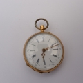 Damen-Taschenuhr, um 1900, 585er Gold